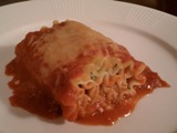 Lasagna Rolls with Bolognese Sauce